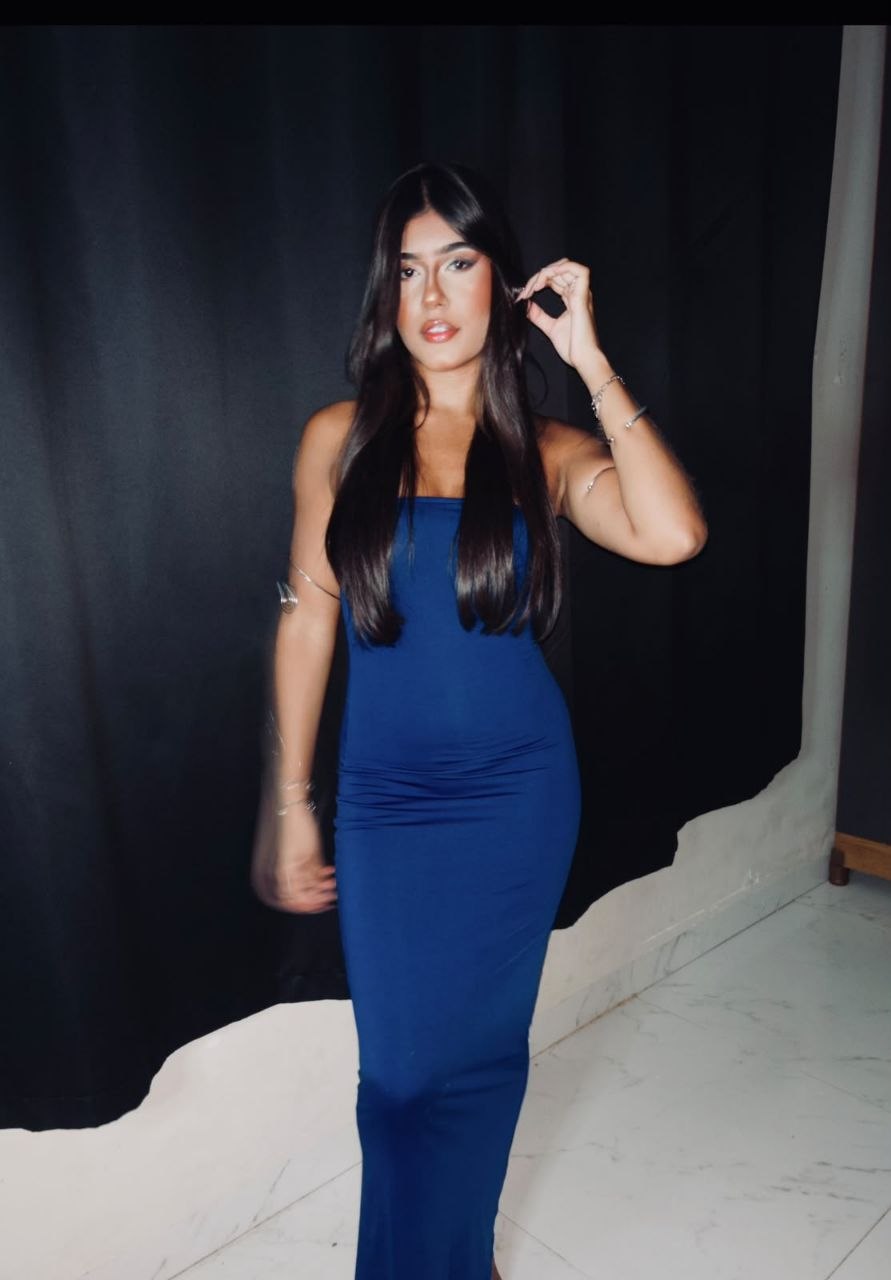 Vestido Longo Azul